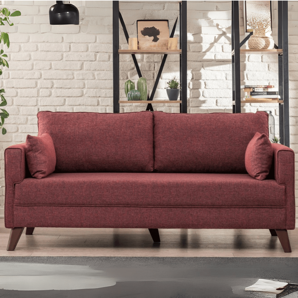 2-zits Bank Bella Claret Rood