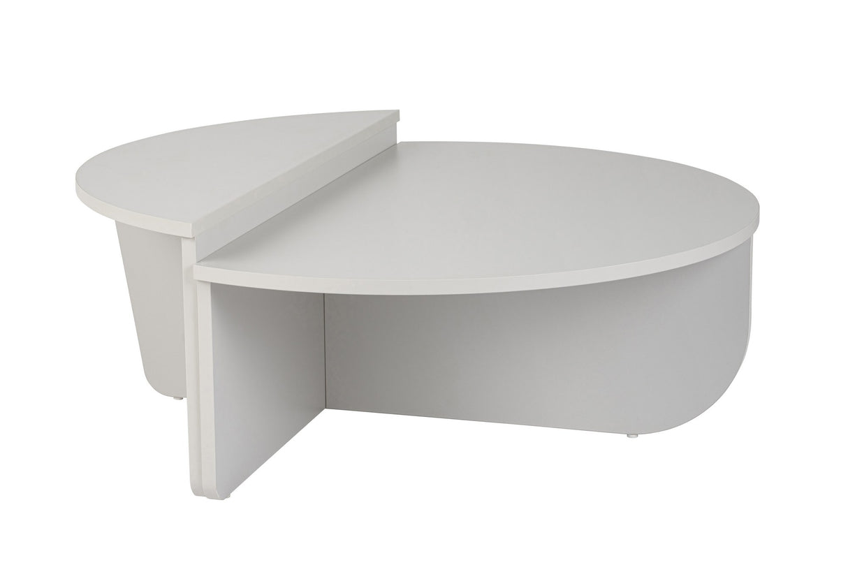 Ronde Salontafel Grijs Getrapt Melamine 90 cm Orin