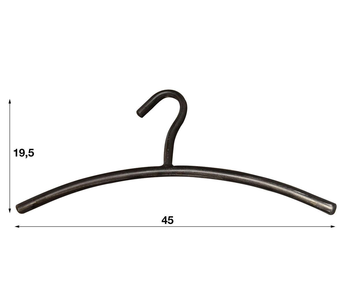 Garderobehanger metaal zwart