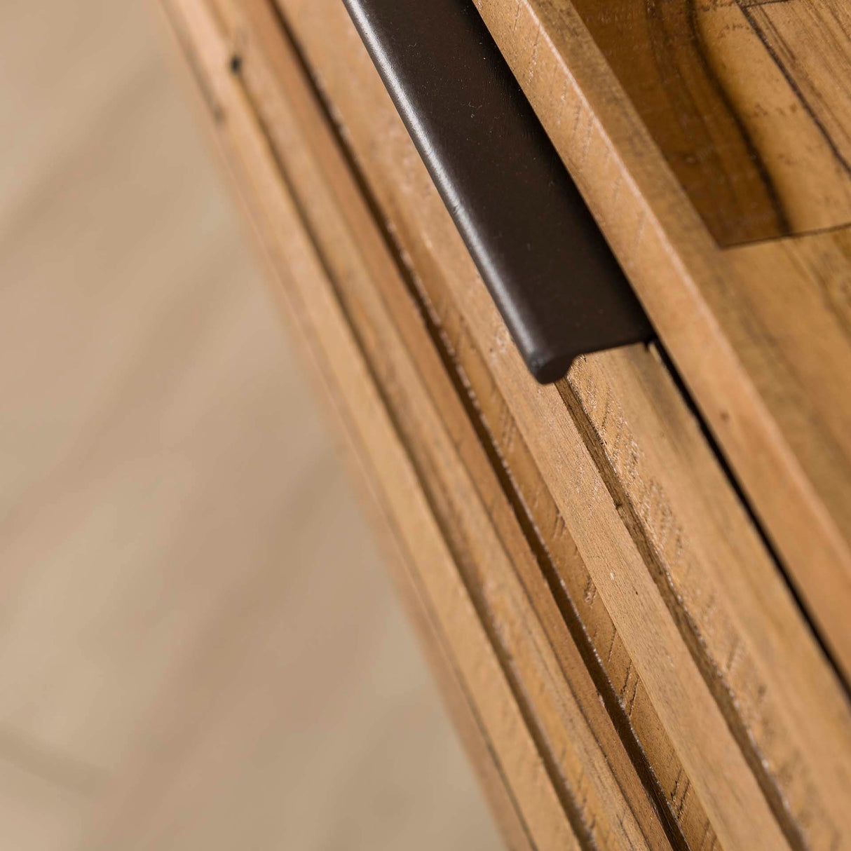 Bosco Haltafel Massief Teak Verweerd 120x30x76 cm