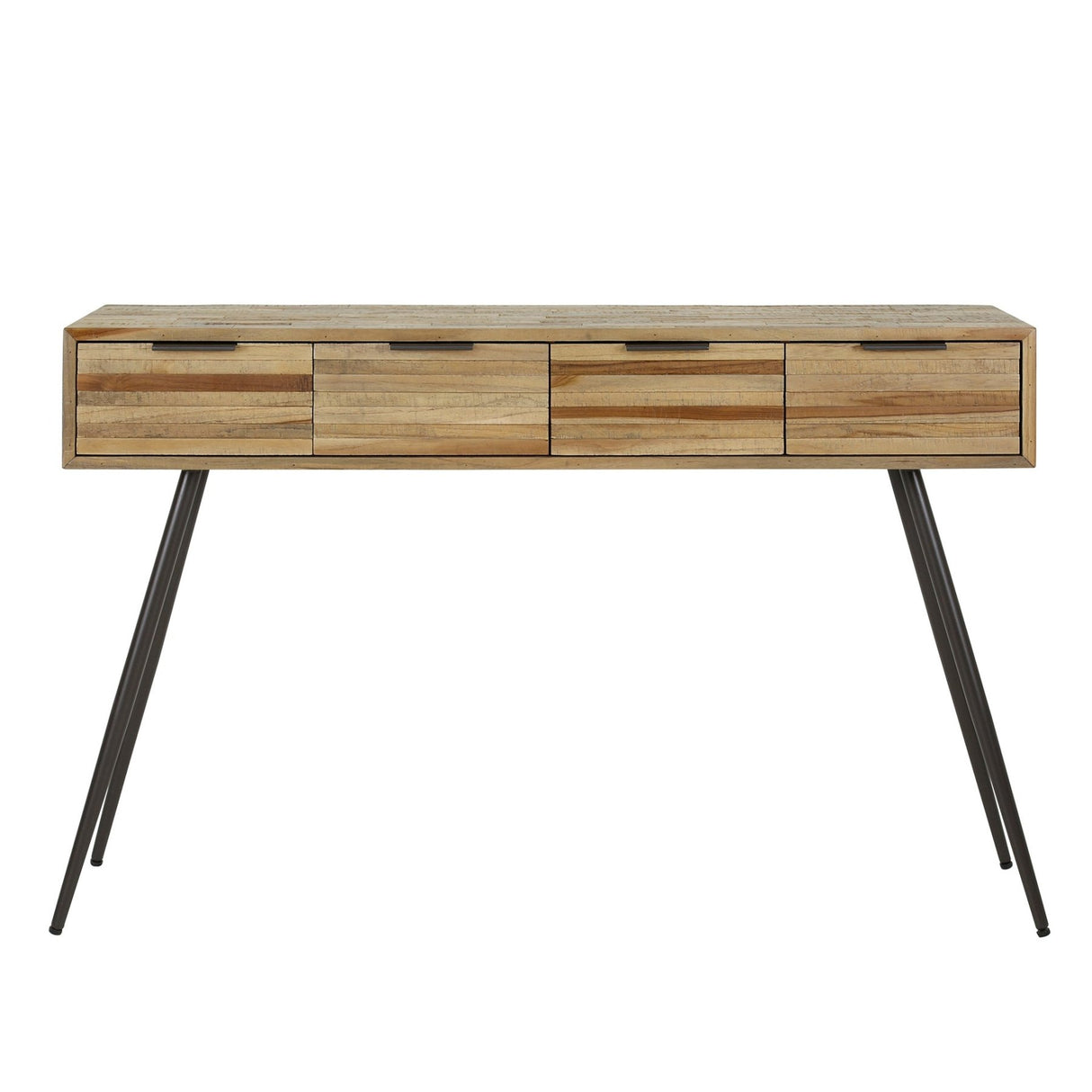 Bosco Haltafel Massief Teak Verweerd 120x30x76 cm