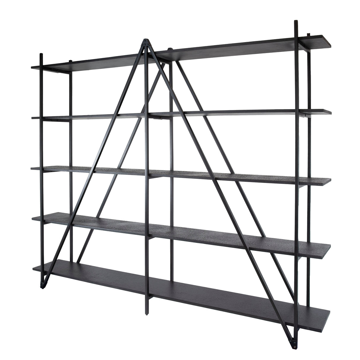 Wandkast Loek 5-laags Metaal Grijs 220 cm