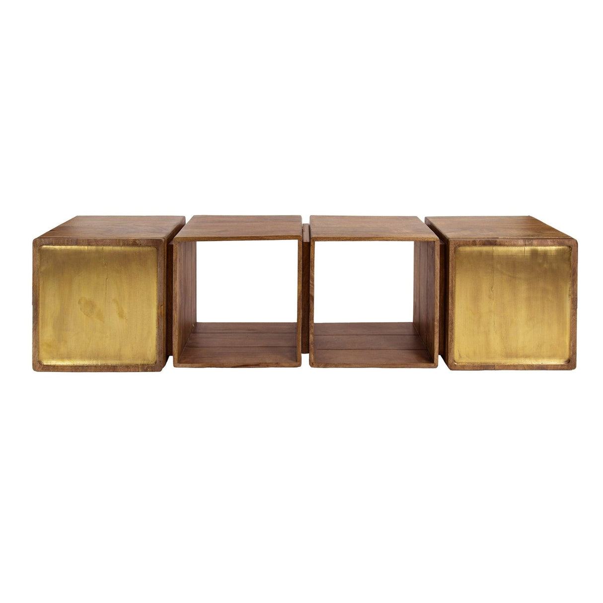 Hangend Dressoir Maceo Mangohout Zand met Brass Accent 169 cm