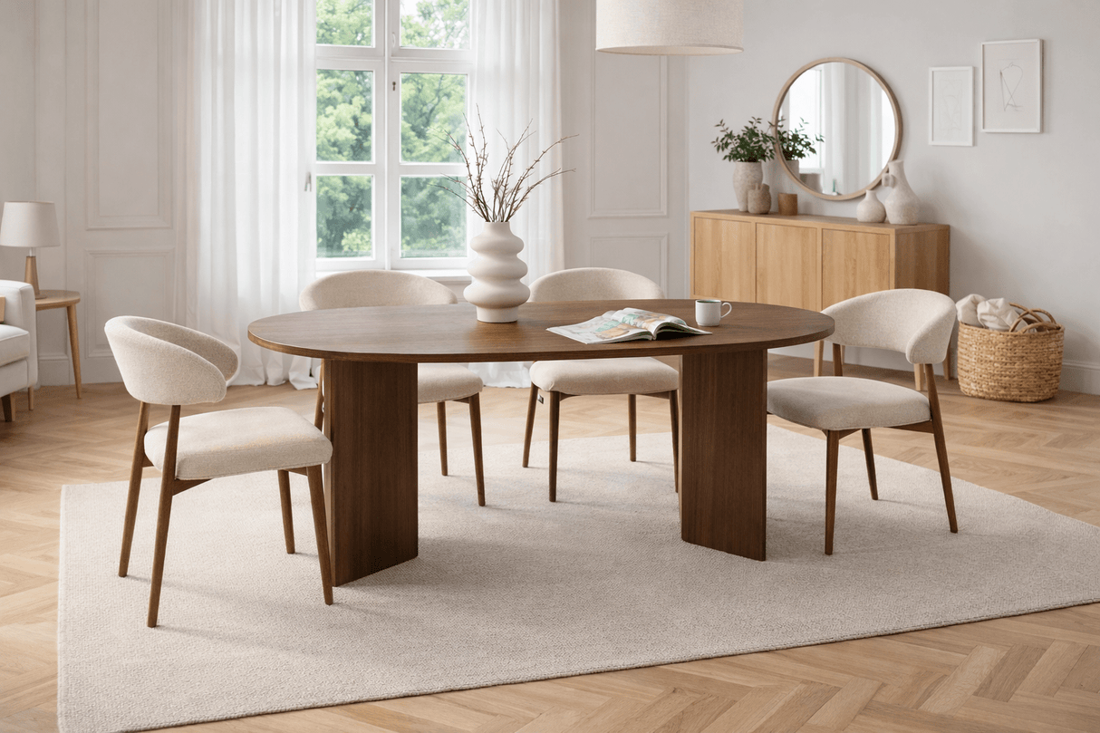 Sablin Eettafel Walnoot 180x89,5x75 cm Walnut Melamine