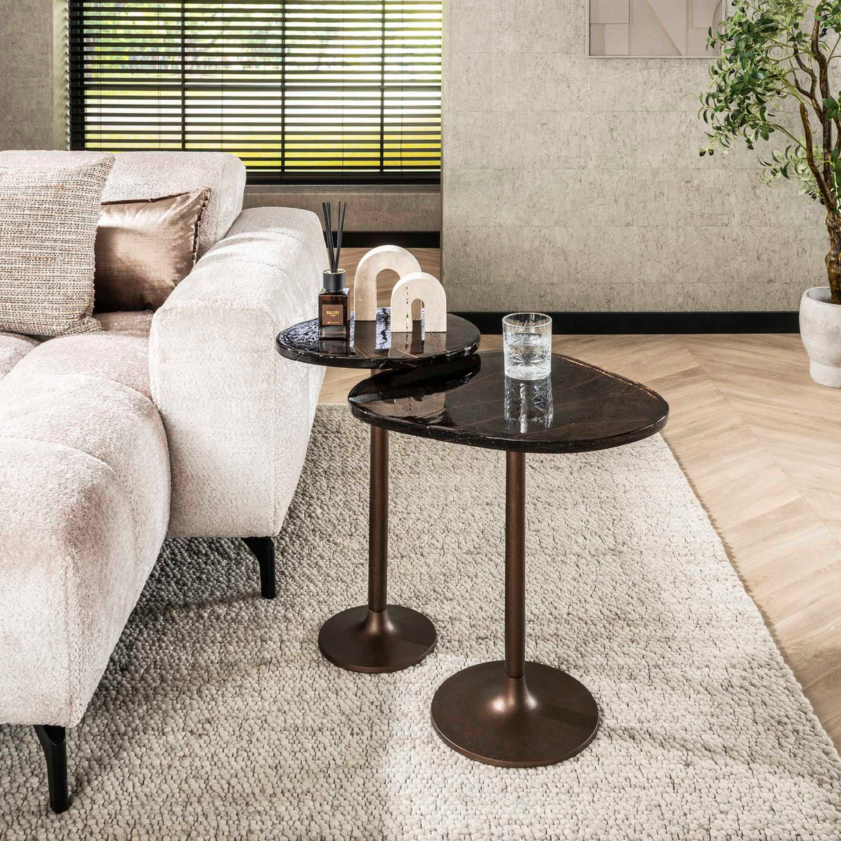 Bijzettafel Aurum Antiek Koper 60 cm