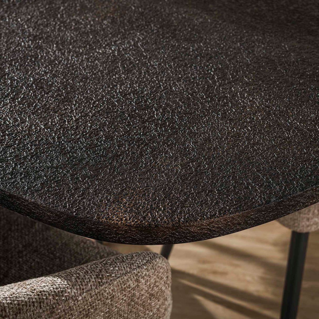 Eettafel Jax Deens Ovaal 180 cm Zwart Metallic