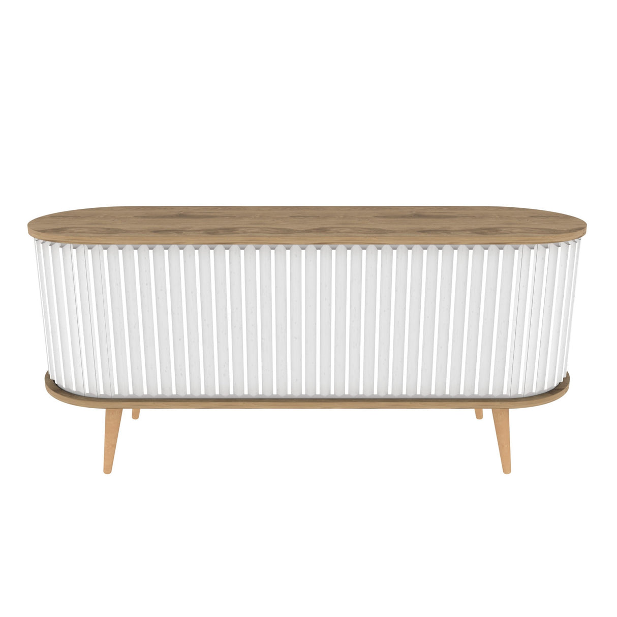 TV Meubel Stor Eik Wit Melamine 140x64x43 cm