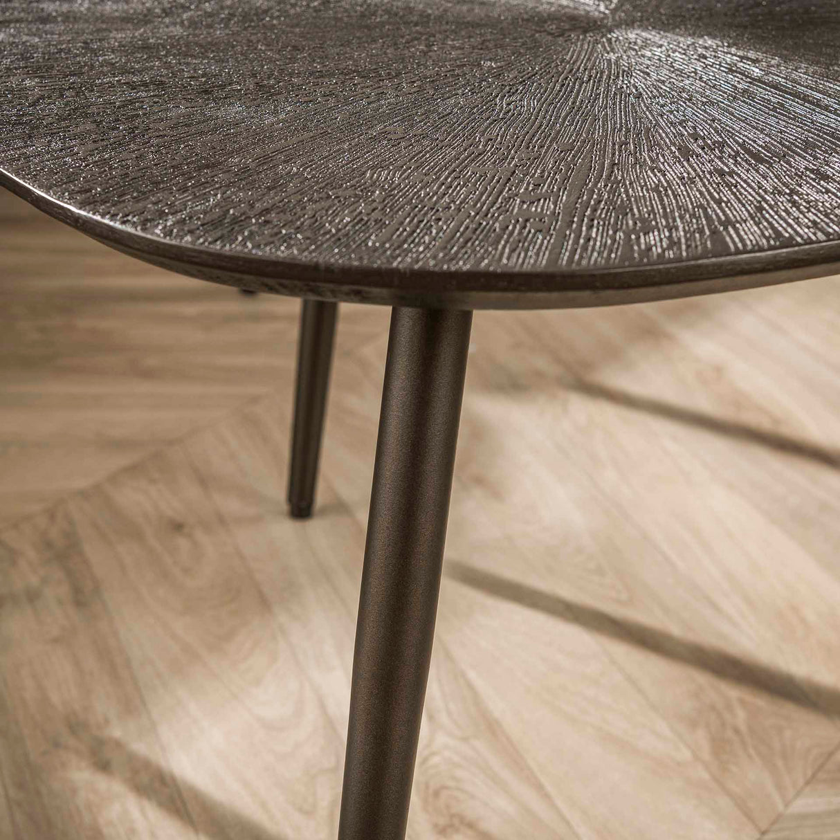 Salontafelset Jax Organisch Brons Donkerbruin Set van 2