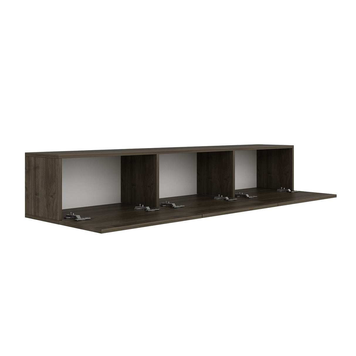 West wandplank in walnootlook 150 cm Gemelamineerd houtcomposiet