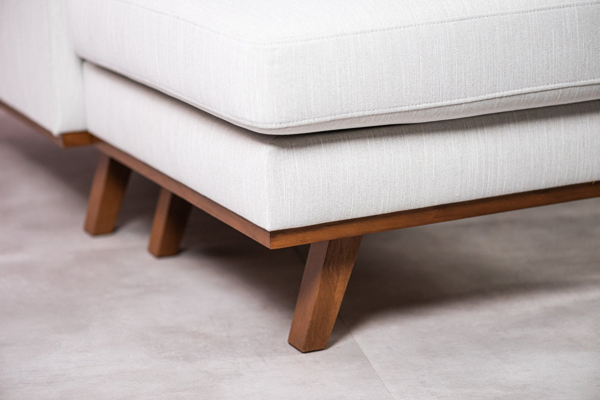 3-zits hoekbank Dori beige links en rechts