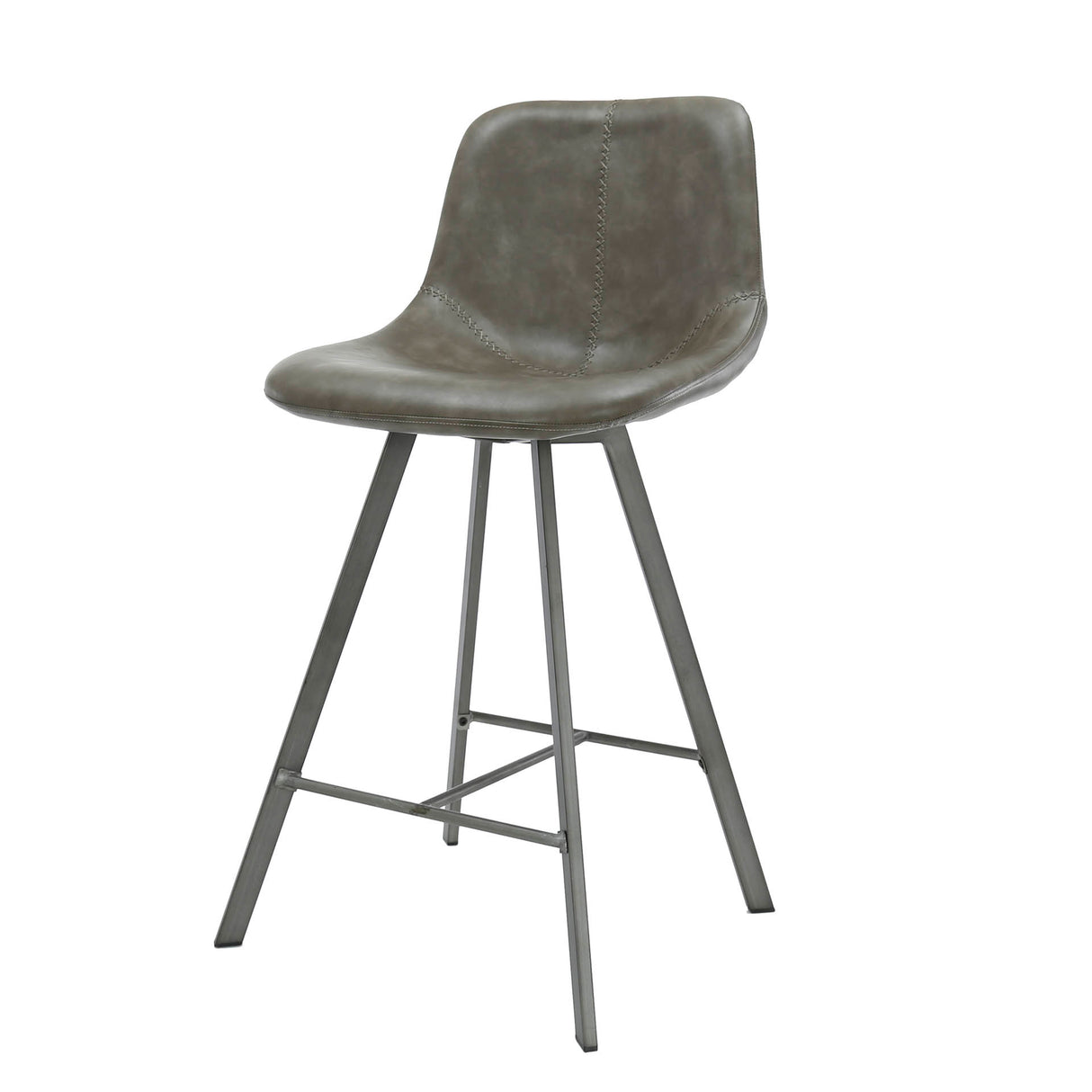 Barkruk Siena Taupe Saddle PU Kunstleer