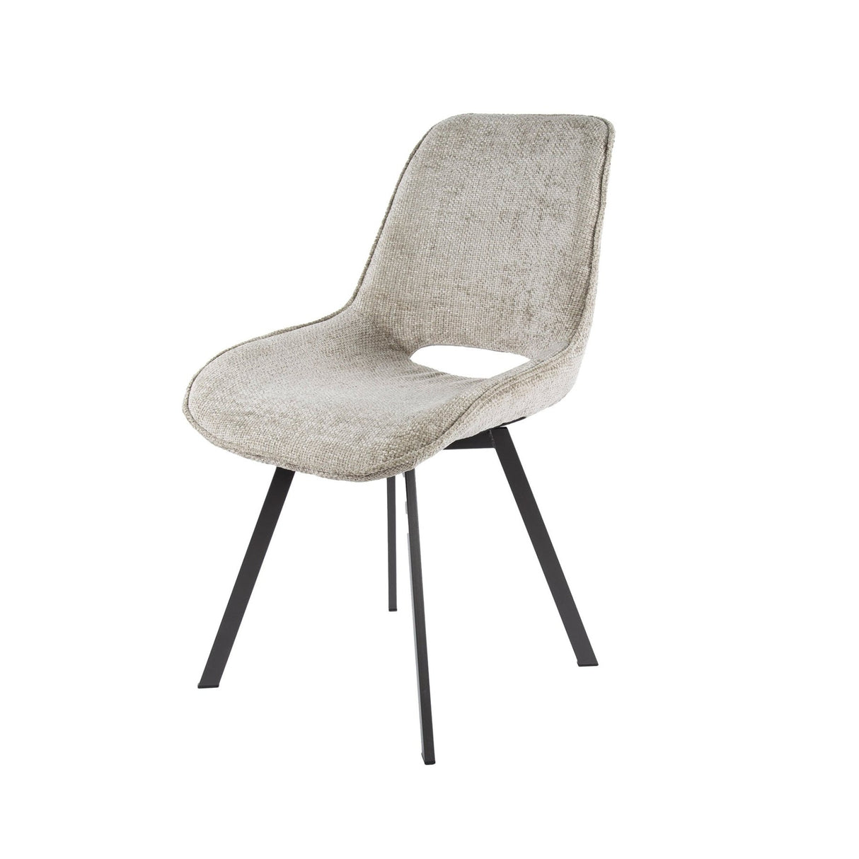 Set van 4 eetkamerstoelen Riviera Rich zand draaibaar