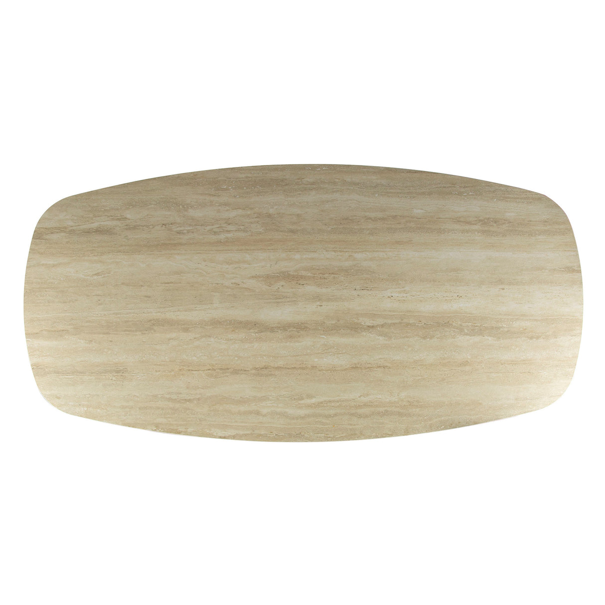 Valente Ovaal Eettafel 180 cm Travertine Keramiek