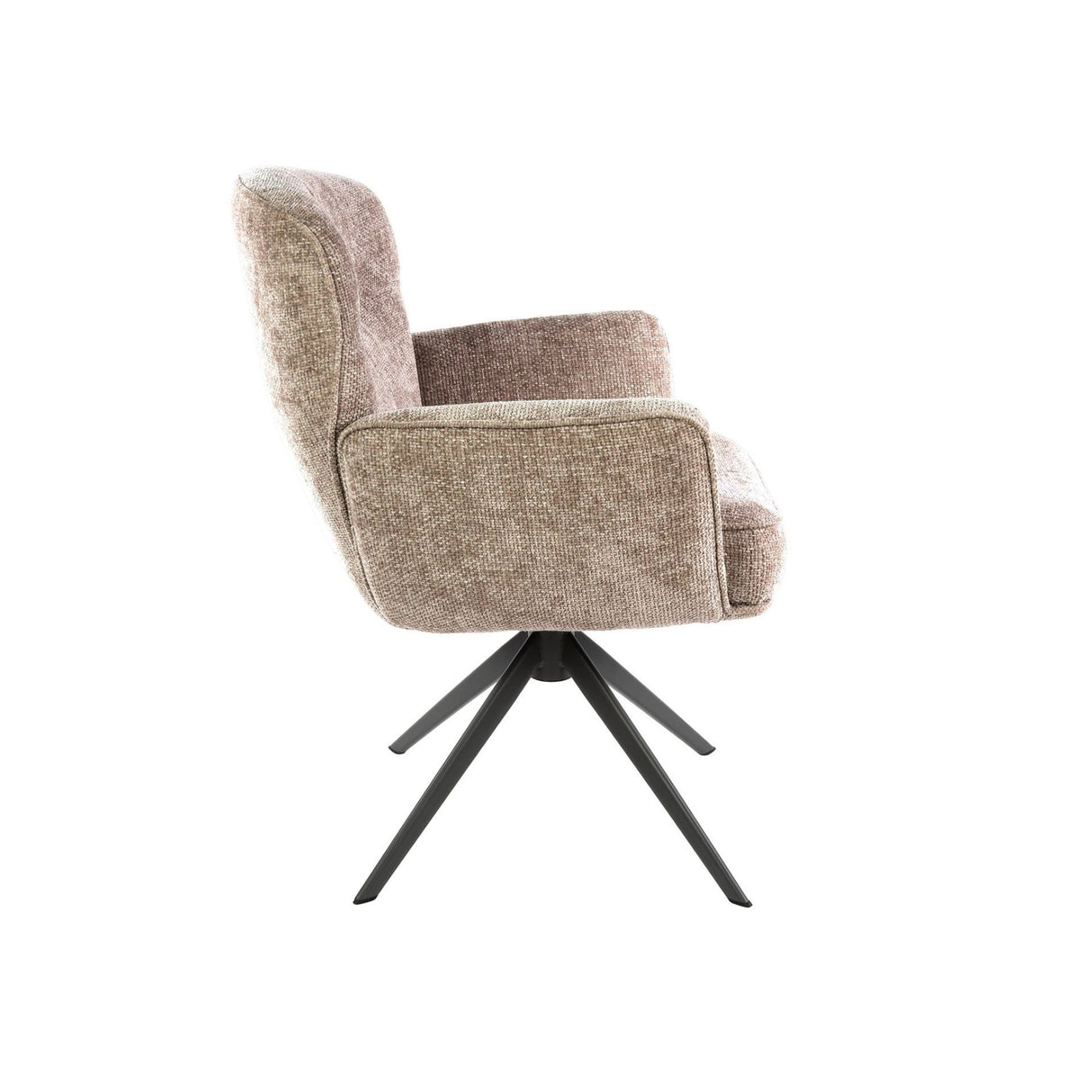 Set van 2 eetkamerstoelen Savona draaibaar Hoven rich zand