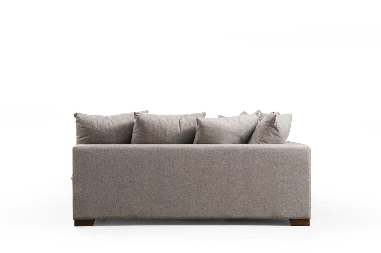 Hoekbank beige U-opstelling - polyester - 380 cm - Colorado