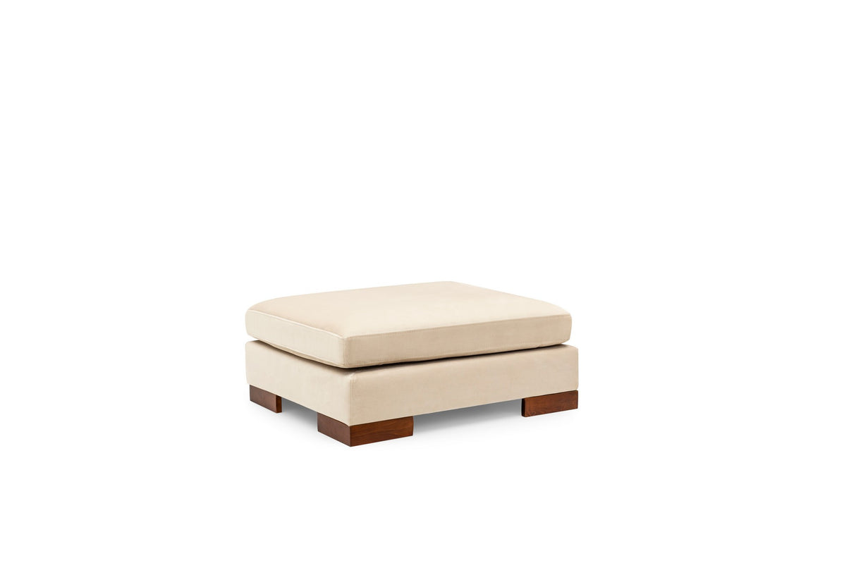 Hoekbank Links Tulip Beige - Met Hocker