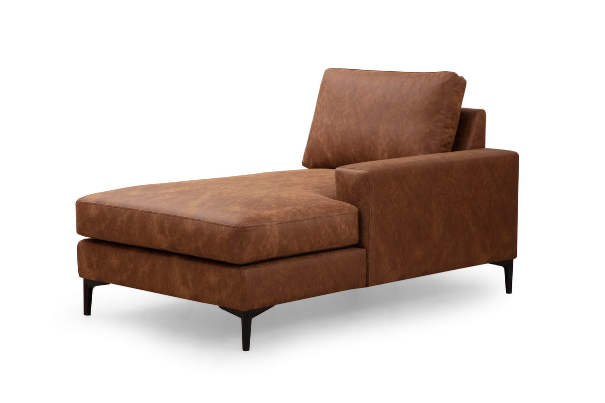 U-bank Hoekbank Cognac Stof 314x200 cm - Links - Porto