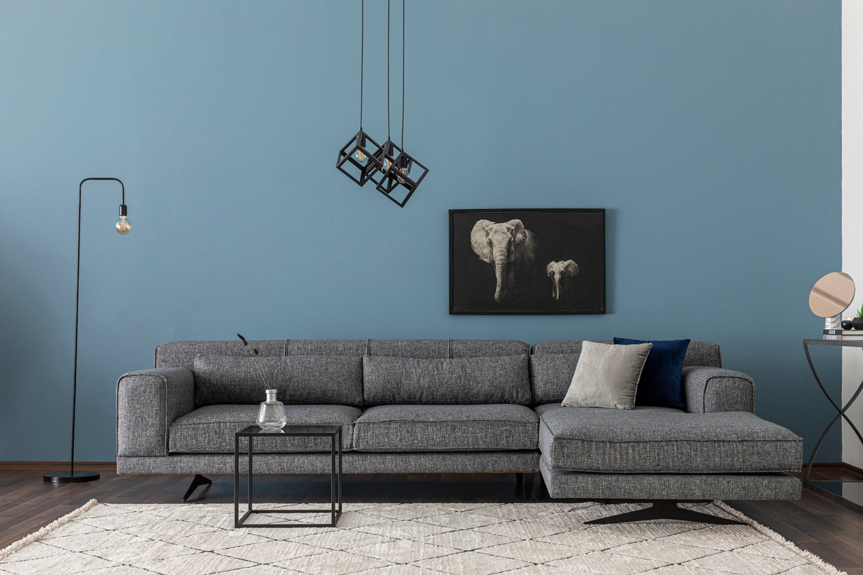 Hoekbank Rechts Jivago Grijs