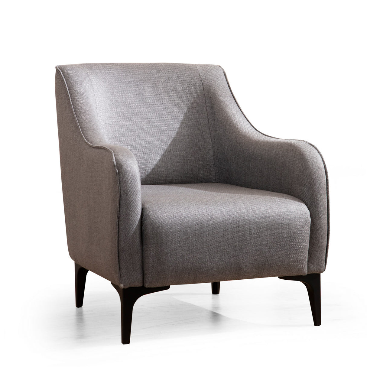 Modern landelijke fauteuil grijs stof Belissimo