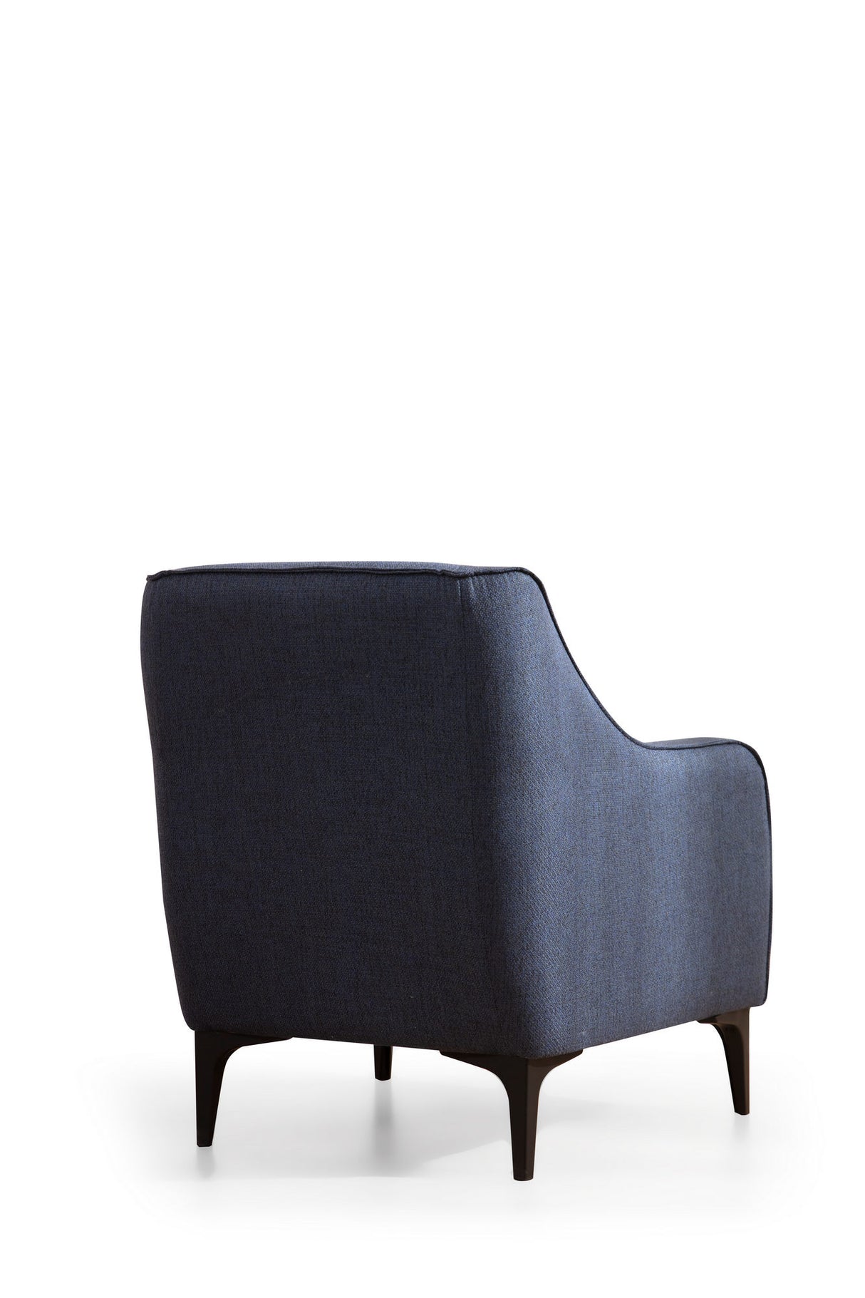 Modern landelijke fauteuil blauw stof Belissimo