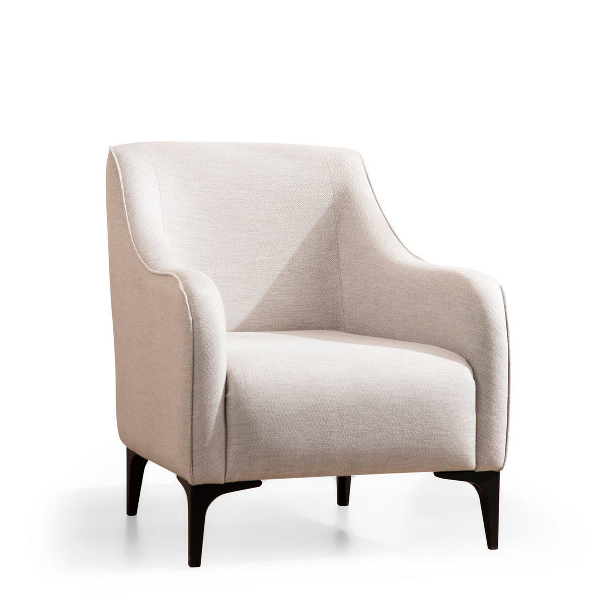 Modern landelijke fauteuil beige stof Belissimo