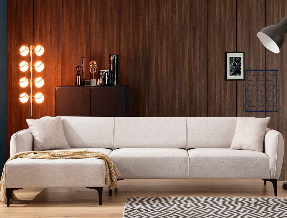 Hoekbank Links Belissimo Off White