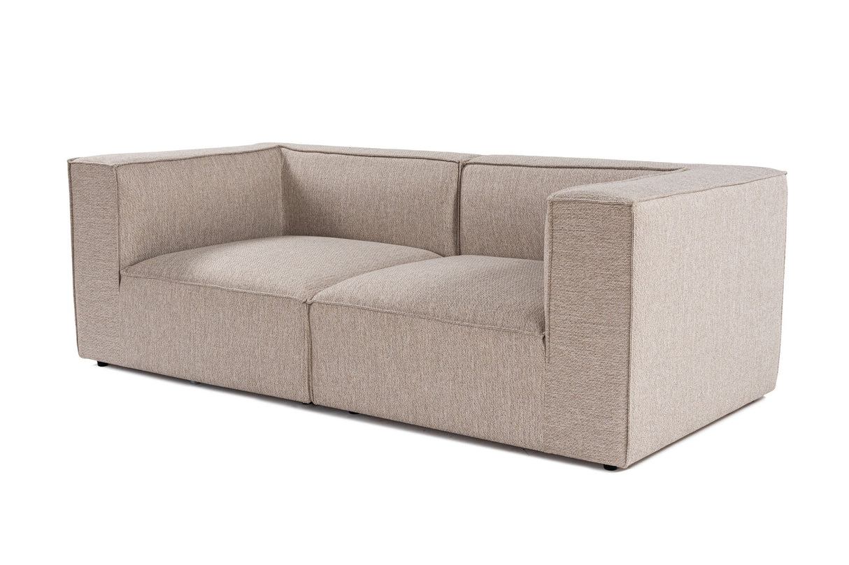 Modulaire XXL 2-zits bank Sora 220 cm breed in Beige linnen