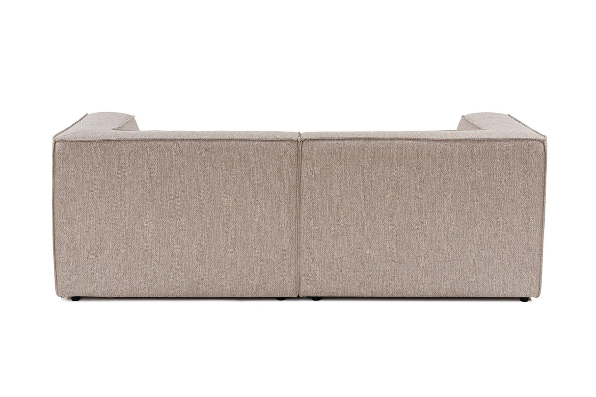 Modulaire XXL 2-zits bank Sora 220 cm breed in Beige linnen