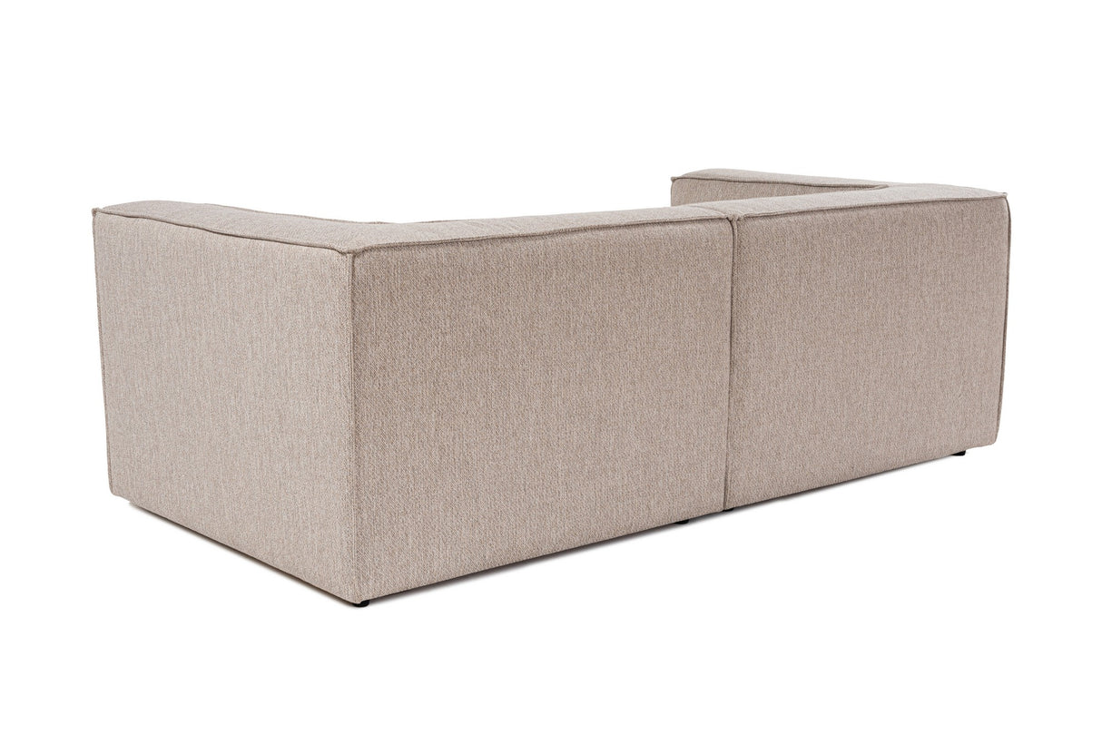 Modulaire XXL 2-zits bank Sora 220 cm breed in Beige linnen