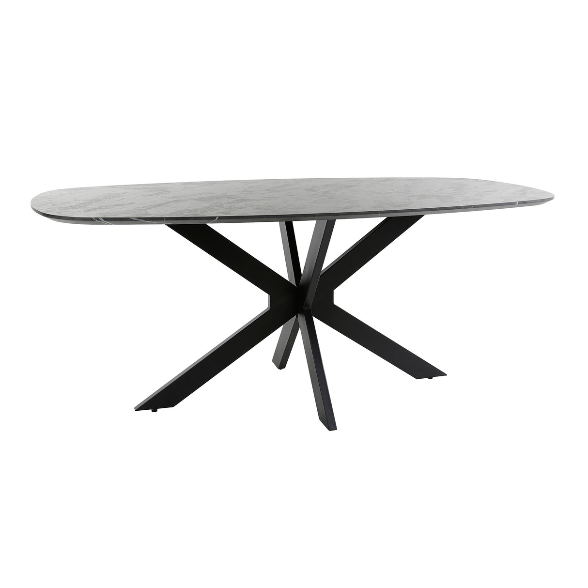 Eettafel Mysha Deens Ovaal Melamine 180x90 cm