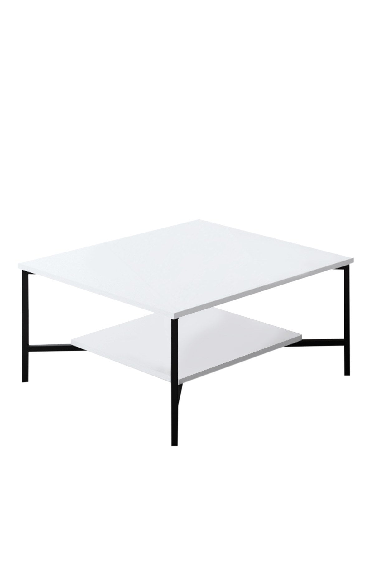 Meubelset Wit-Zwart - Black Line - Salontafel + TV Meubel