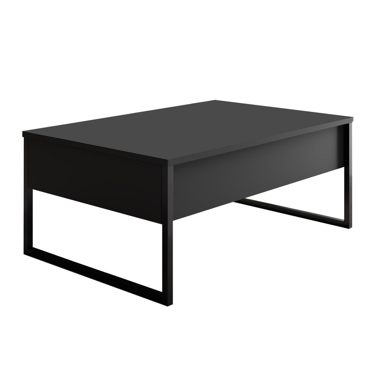 Meubelset Antraciet Luxe - Salontafel + TV Meubel - Zwart Frame