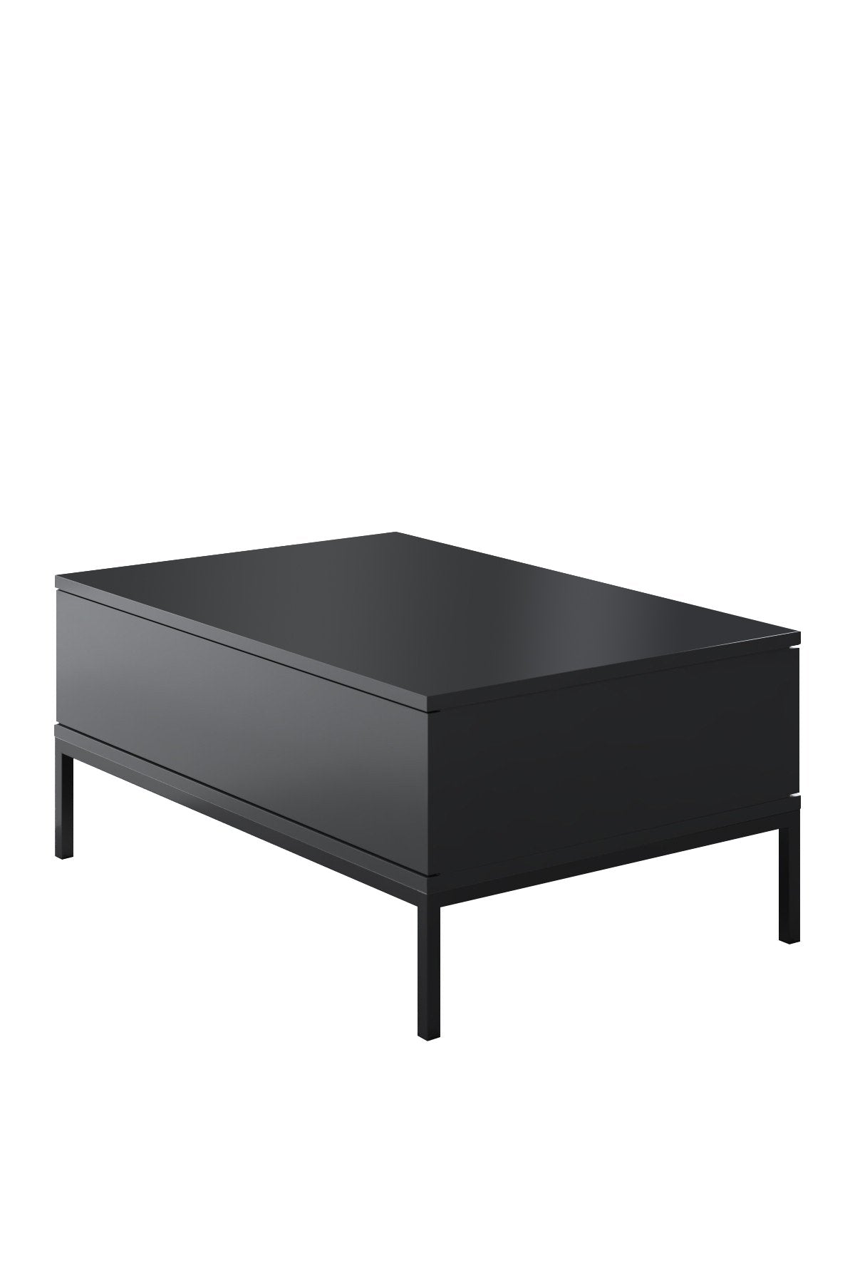 Meubelset Antraciet Lord - Salontafel + TV Meubel + Dressoir - Zwart Frame