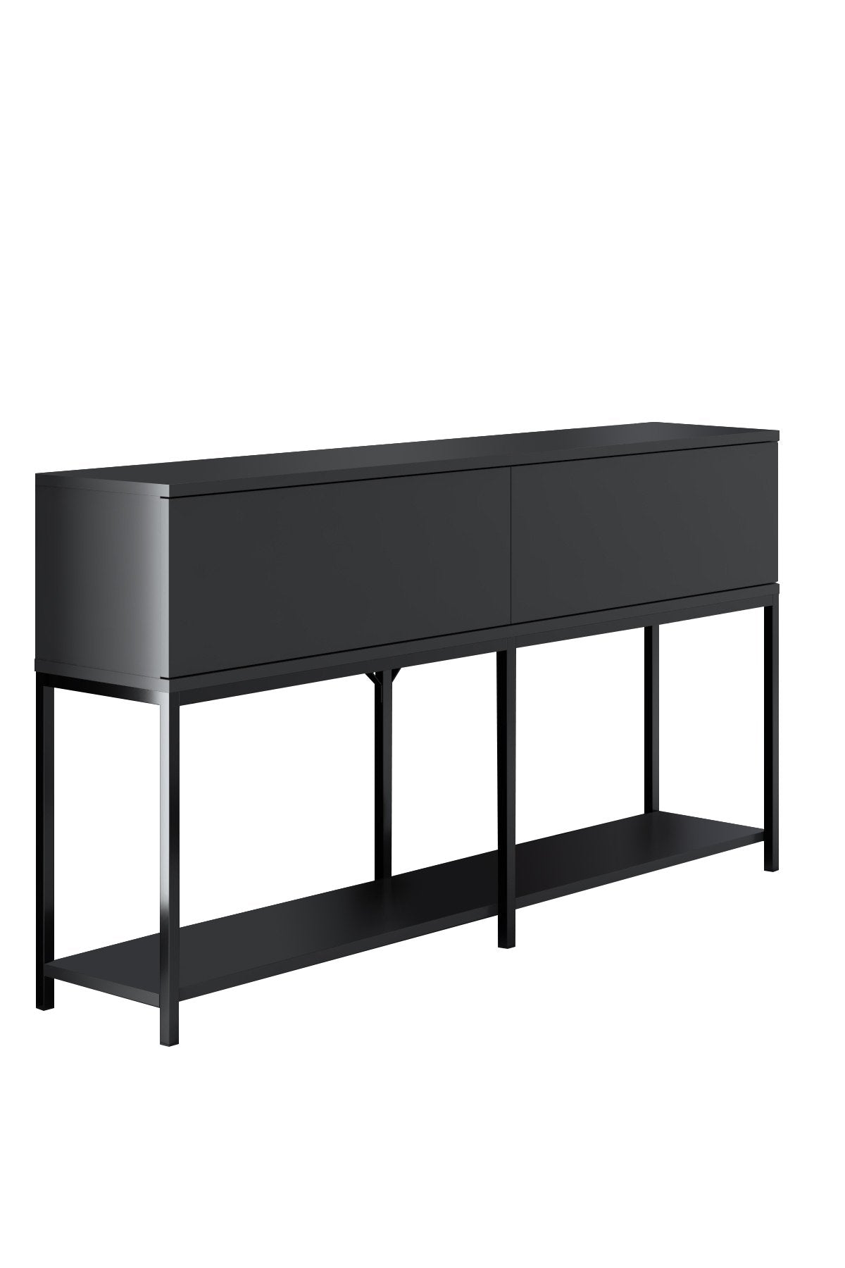 Meubelset Antraciet Lord - Salontafel + TV Meubel + Dressoir - Zwart Frame