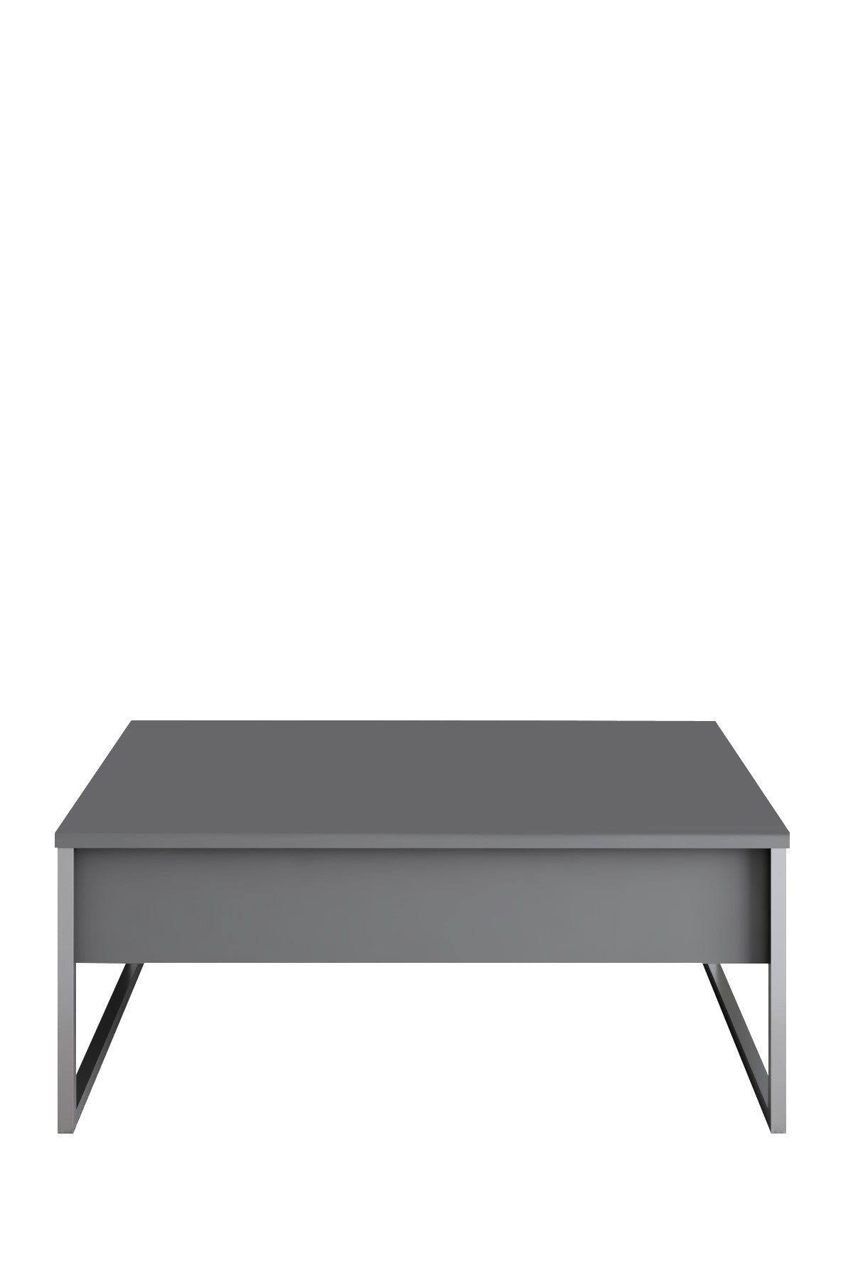 Meubelset Antraciet Luxe - Salontafel + TV Meubel + Dressoir - Zilver Frame