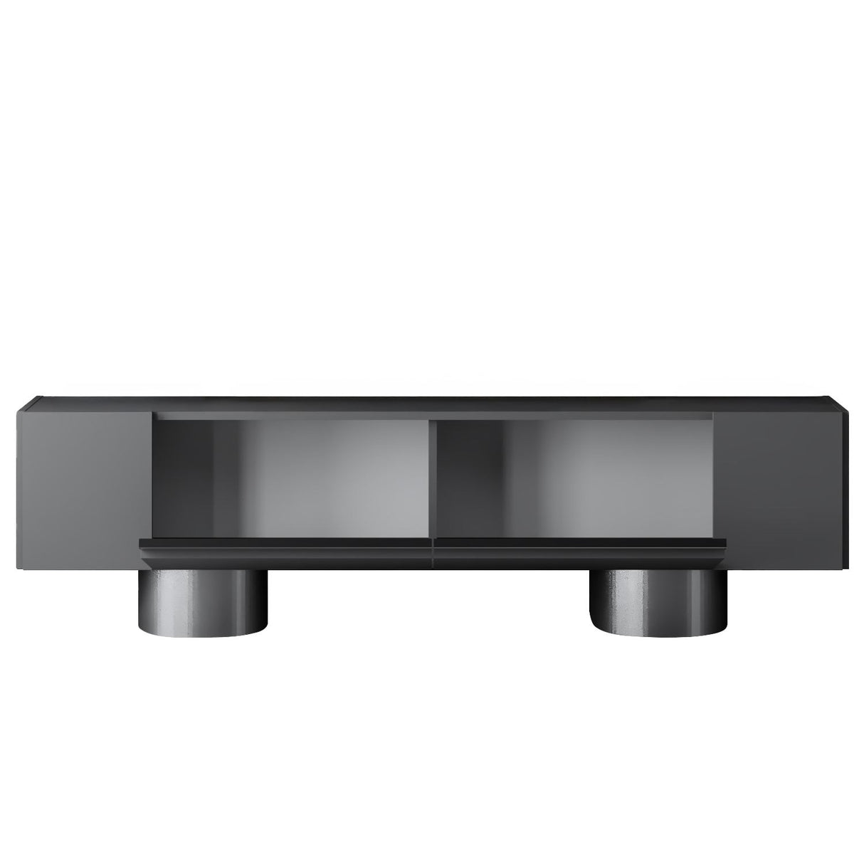 TV Meubel Antraciet Bohem 180x50x30 - Zilver Frame