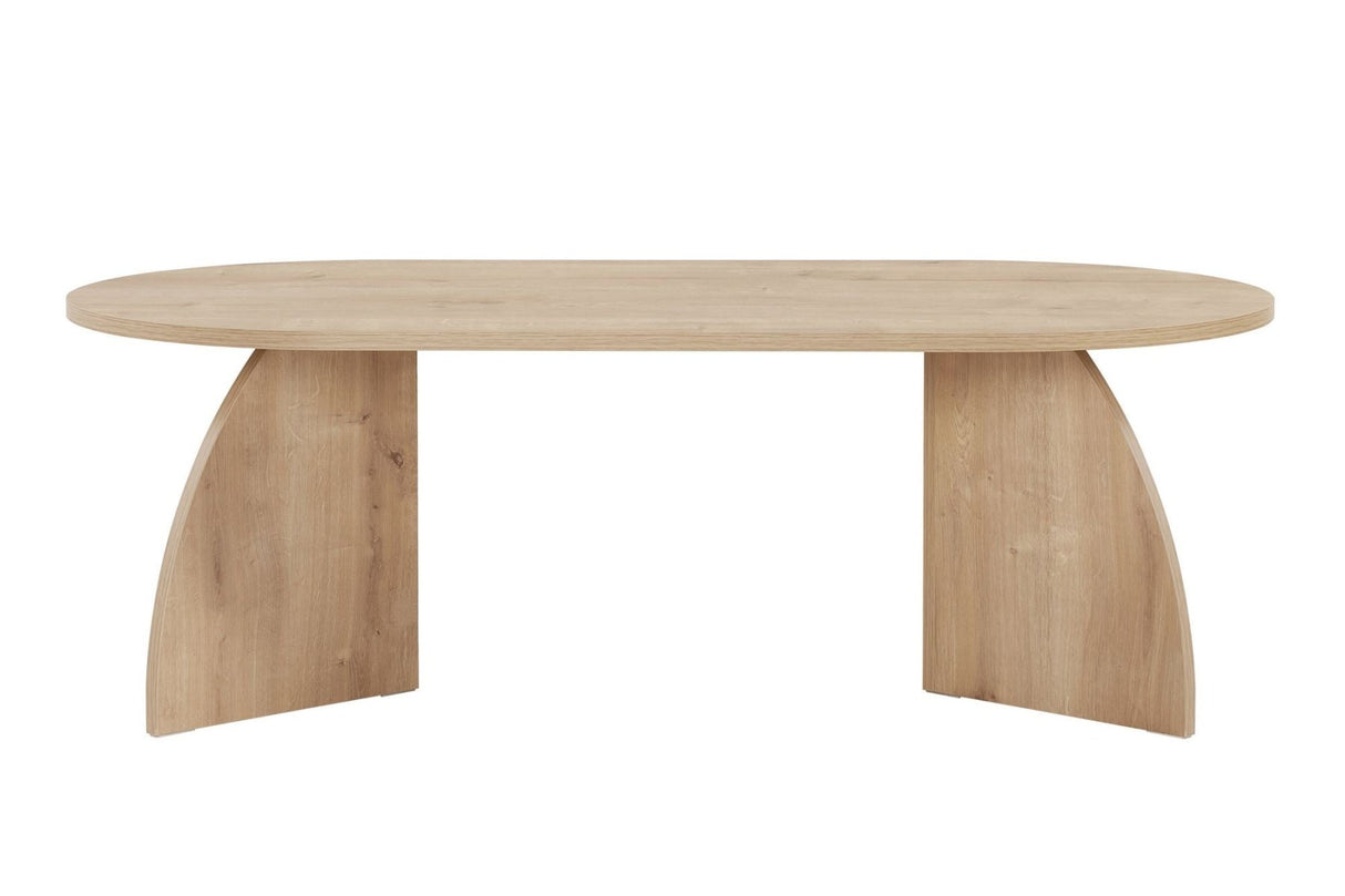 Melina salontafel oval in sapphire eikenlook Gemelamineerd hout