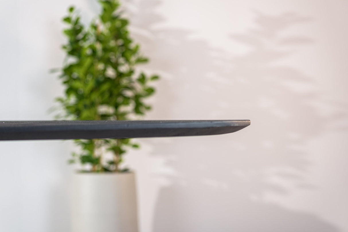 Eettafel Arlo Acaciahout Zwart Deens Ovaal