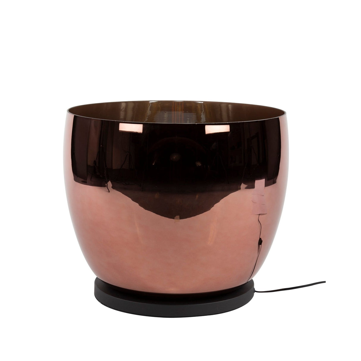 Vloerlamp Dain UP XXL Koperkleurig glas