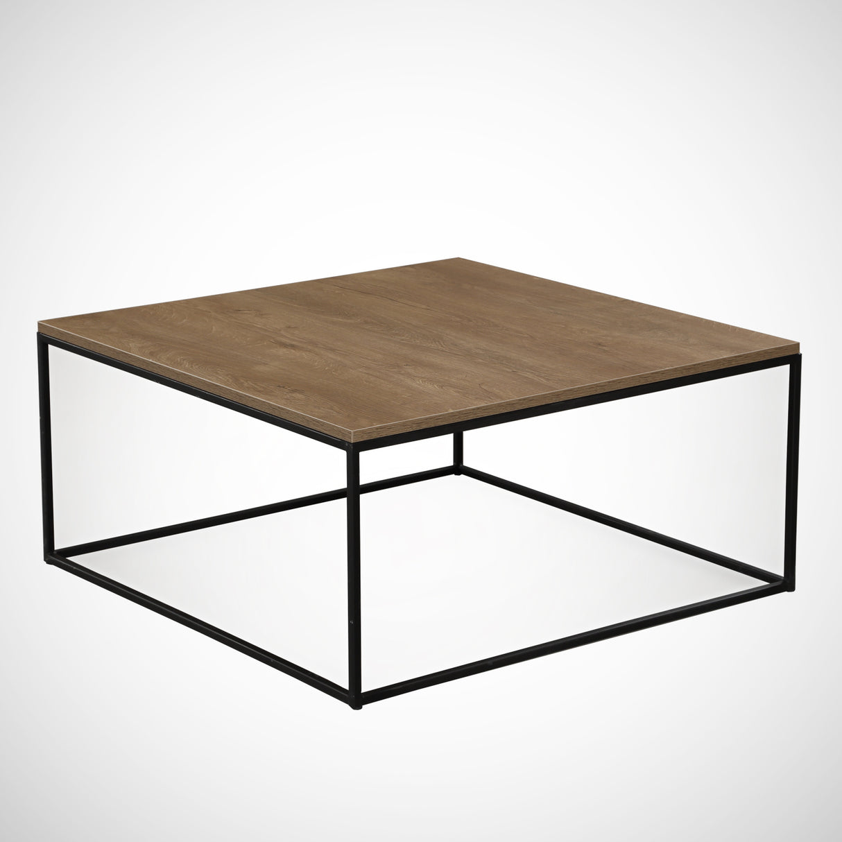 Vierkante salontafel Houtlook Melamine - 75x75 cm - Pola