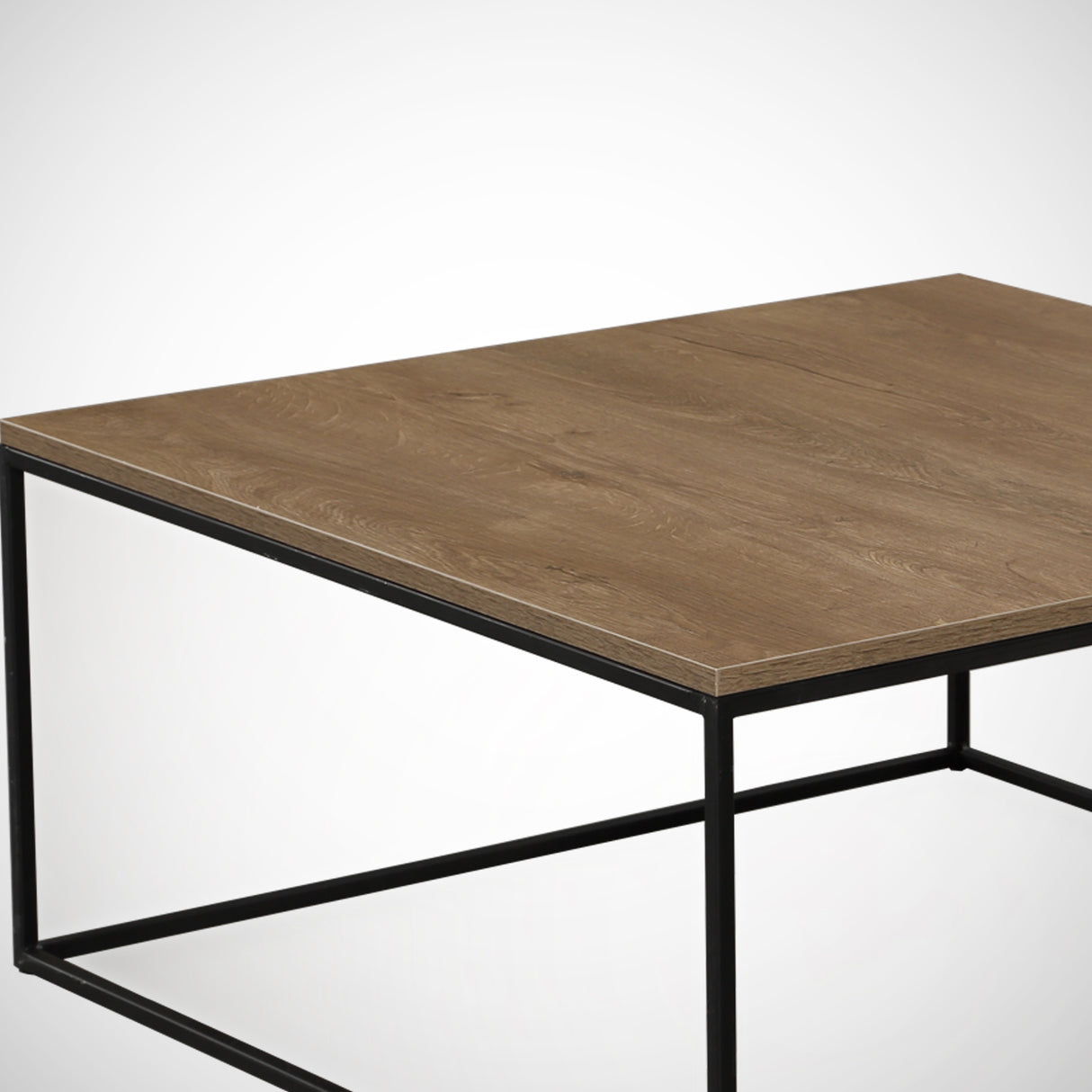 Vierkante salontafel Houtlook Melamine - 75x75 cm - Pola