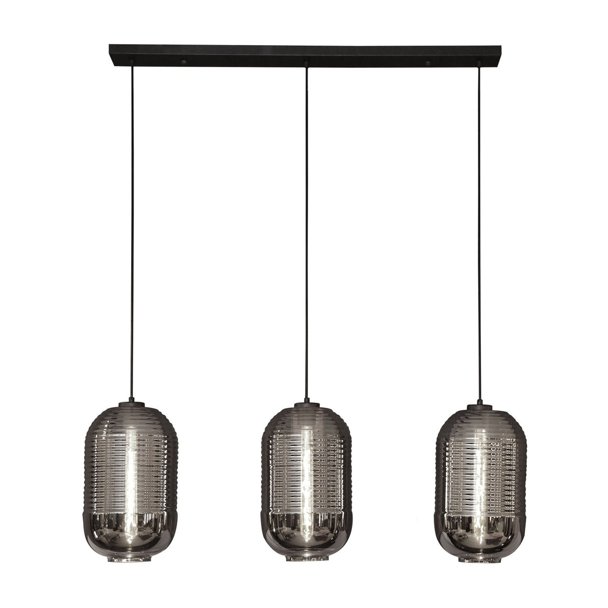 Industriële Hanglamp James 3-lichts Tub