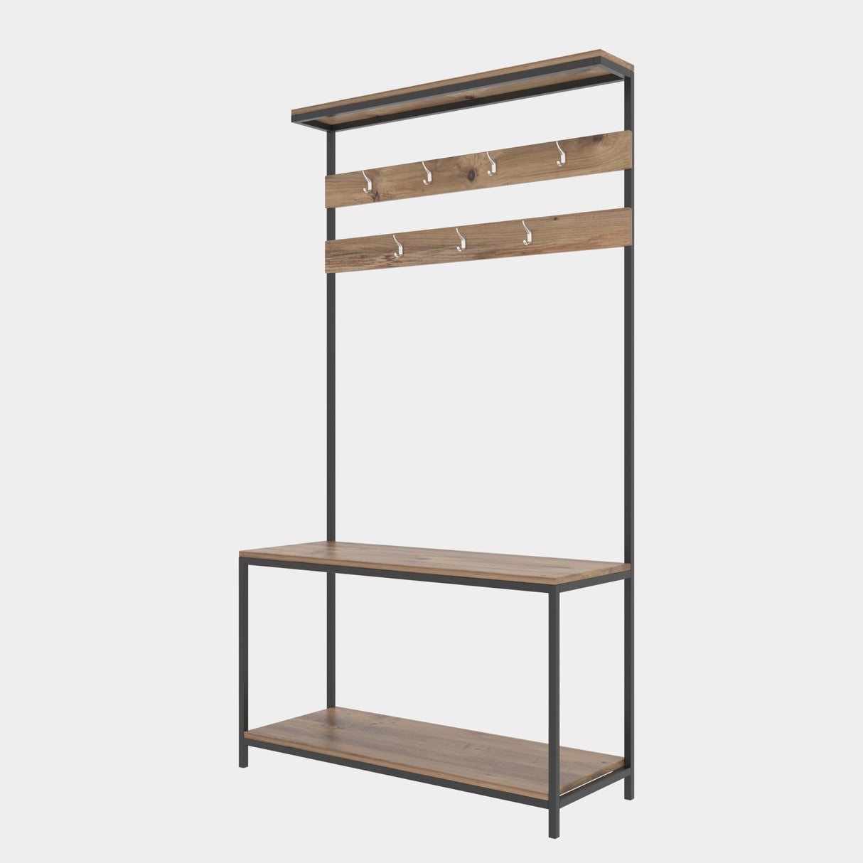 Kapstokken - Garderobemeubel Kapstok Naturel Gorne - Dimehouse