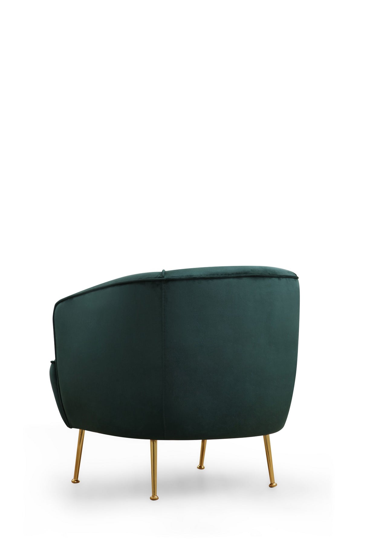 Hotel Chique fauteuil groen velvet stof met gouden poten Piccoli