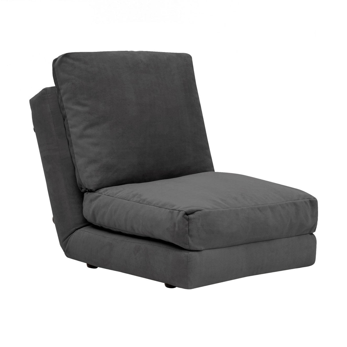 Slaapfauteuil Grijs velvet stof Taida
