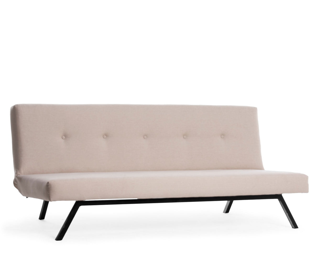 Slaapbank Zoly Crème Stof 3-Zits - 180 cm - Zonder armleuningen - Zoly