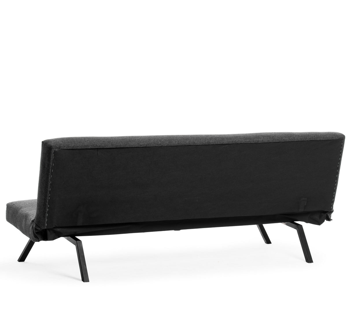 Slaapbank Antraciet Stof 3-Zits - 180 cm - Zonder armleuningen - Zoly