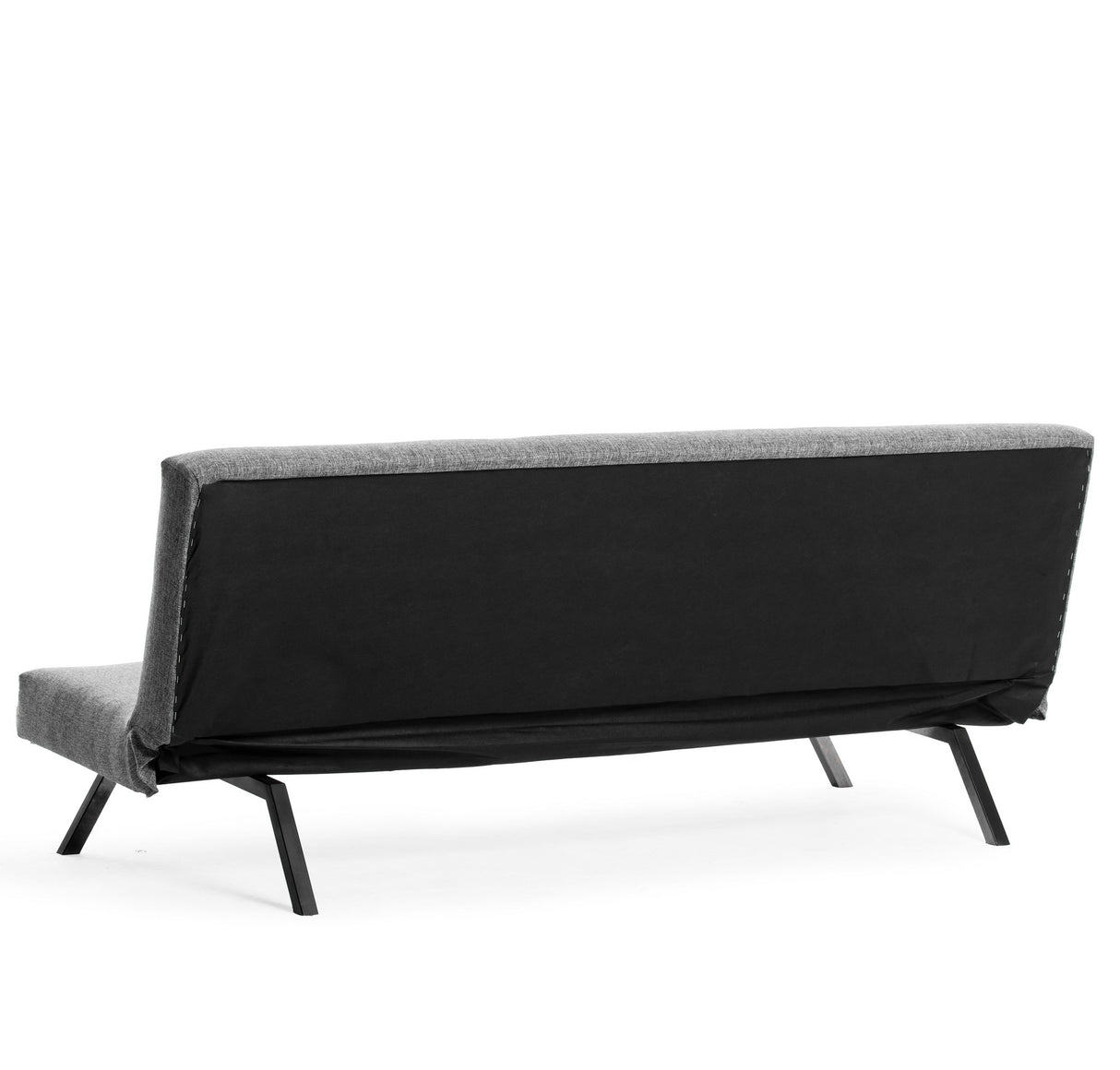 3-Zits Slaapbank Zoly Lichtgrijs Stof - 180 cm - Zonder armleuningen - Gecapitonneerd