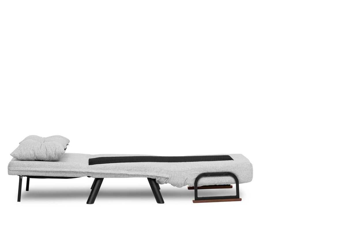 Landeijke slaapfauteuil Grijs teddystof Sando