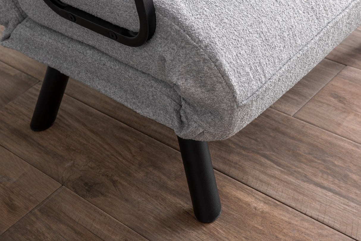 Landeijke slaapfauteuil Grijs teddystof Sando